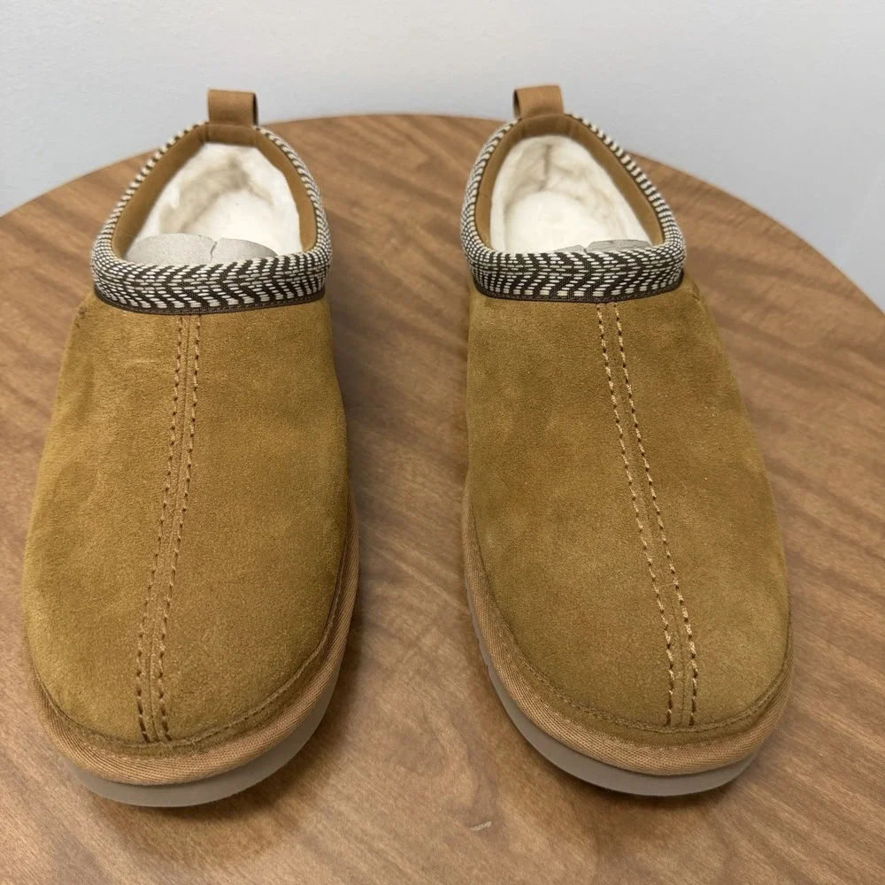 Koolaburra‎ by UGG Mens Burree Slipper US 13 EU 46 Chestnut Brown Suede
